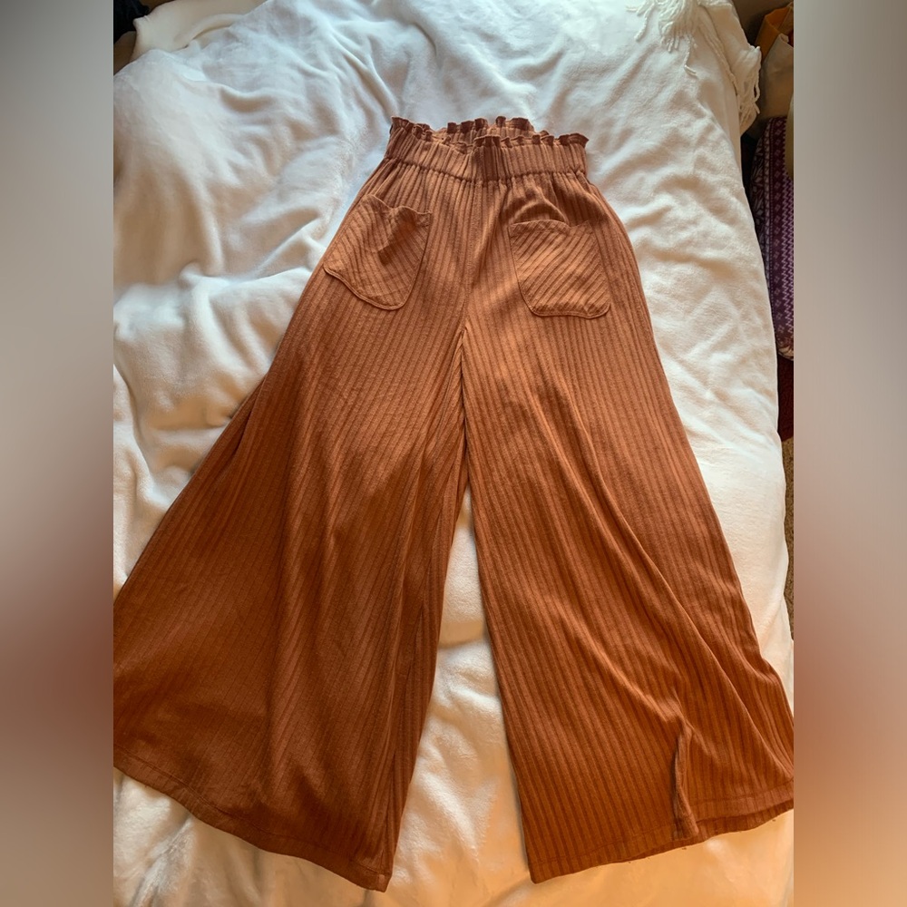 New In Wide leg orange pants